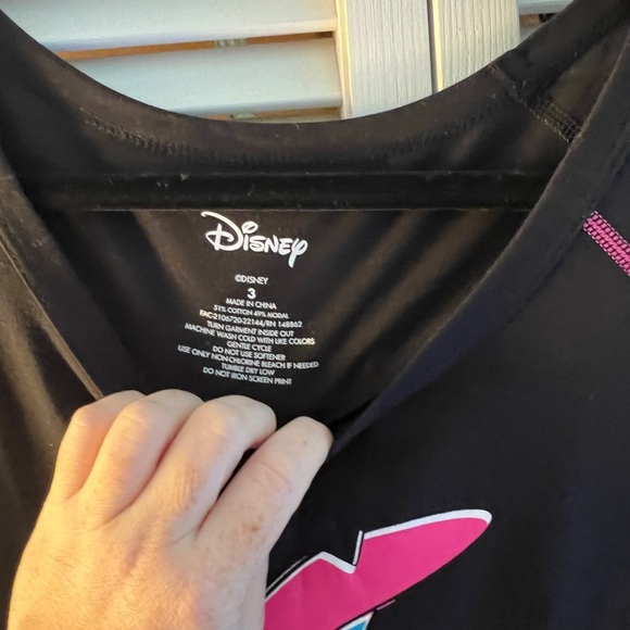 SOLD! DISNEY LILO & STITCH ACTIVE TANK - PERFORMANCE COTTON NOT TODAY BLACK - Picture 5 of 10
